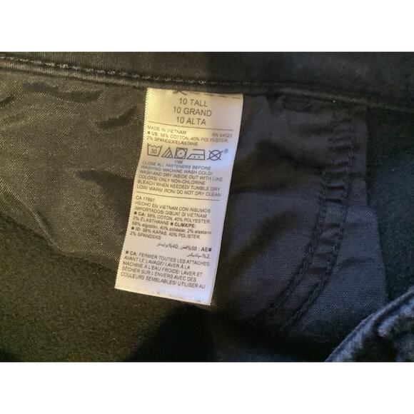 Old Navy Rockstar Super Skinny Built In Warm Black Jeans Size 10 Tall 658 - Picture 5 of 7